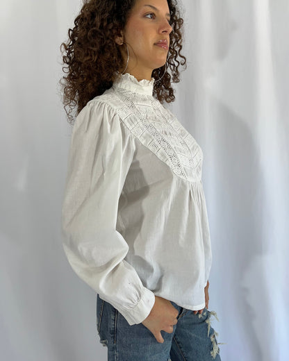 high neck shirt, M