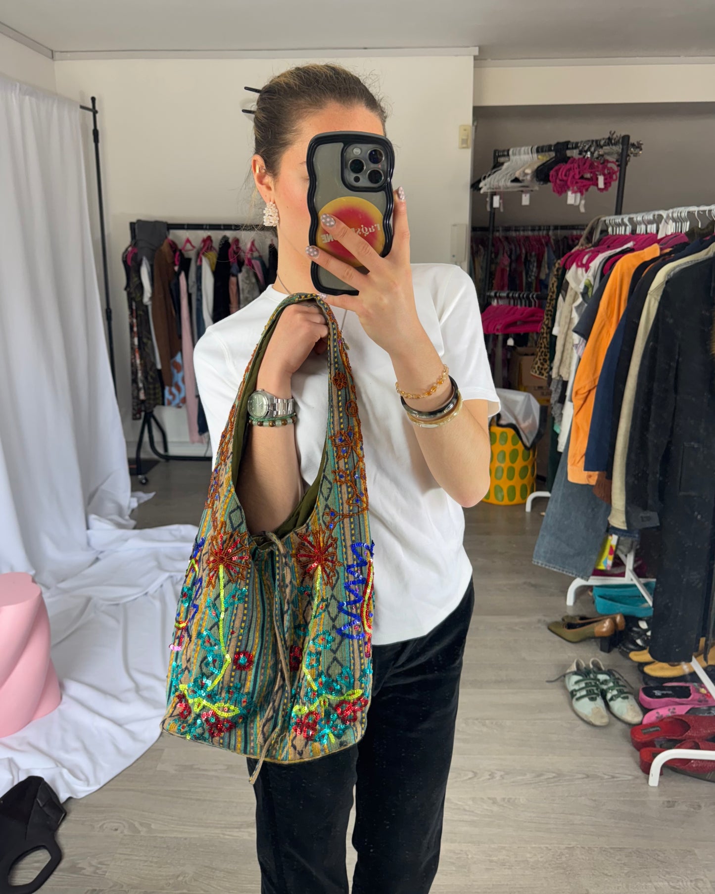 sequin bag