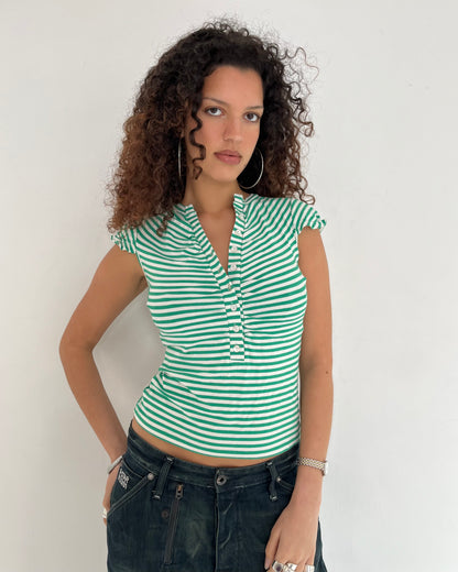 striped tee, S/M
