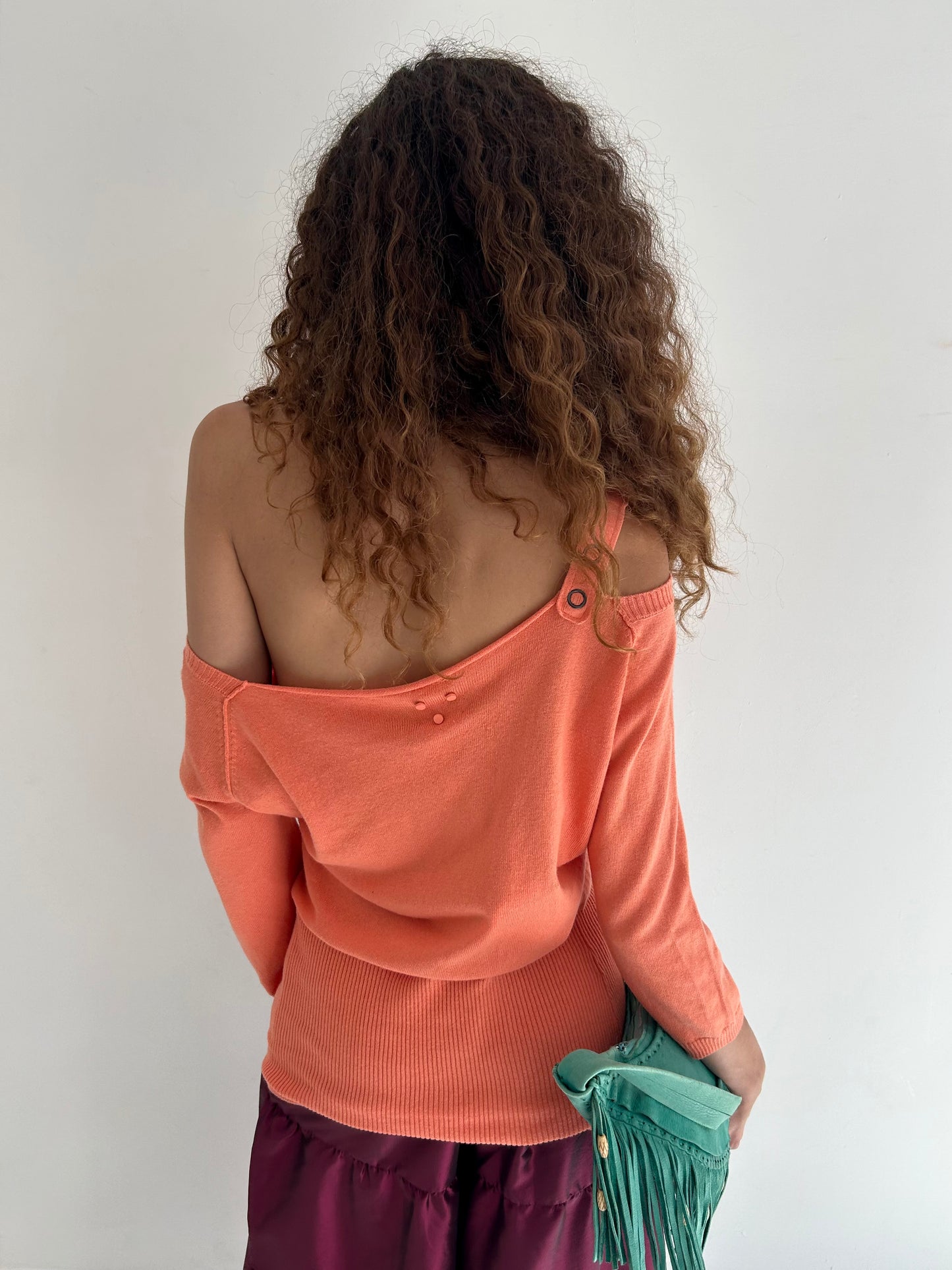 off the shoulder knit