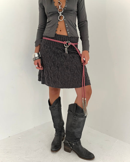 knit skirt, S