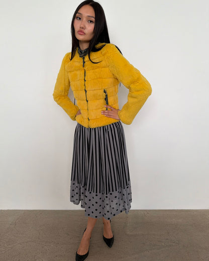 striped skirt
