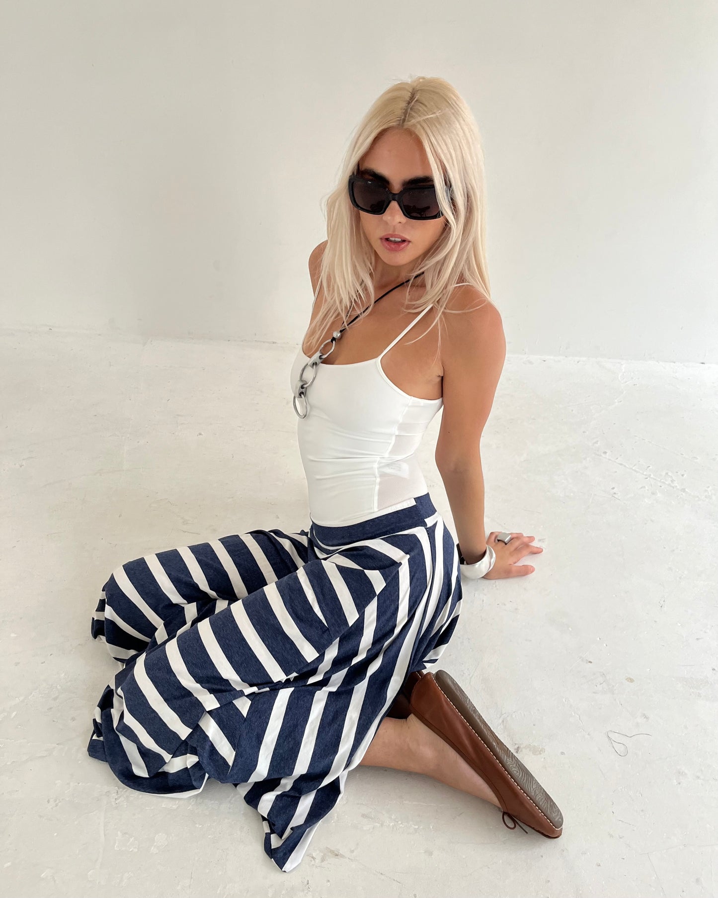 striped skirt, S-M
