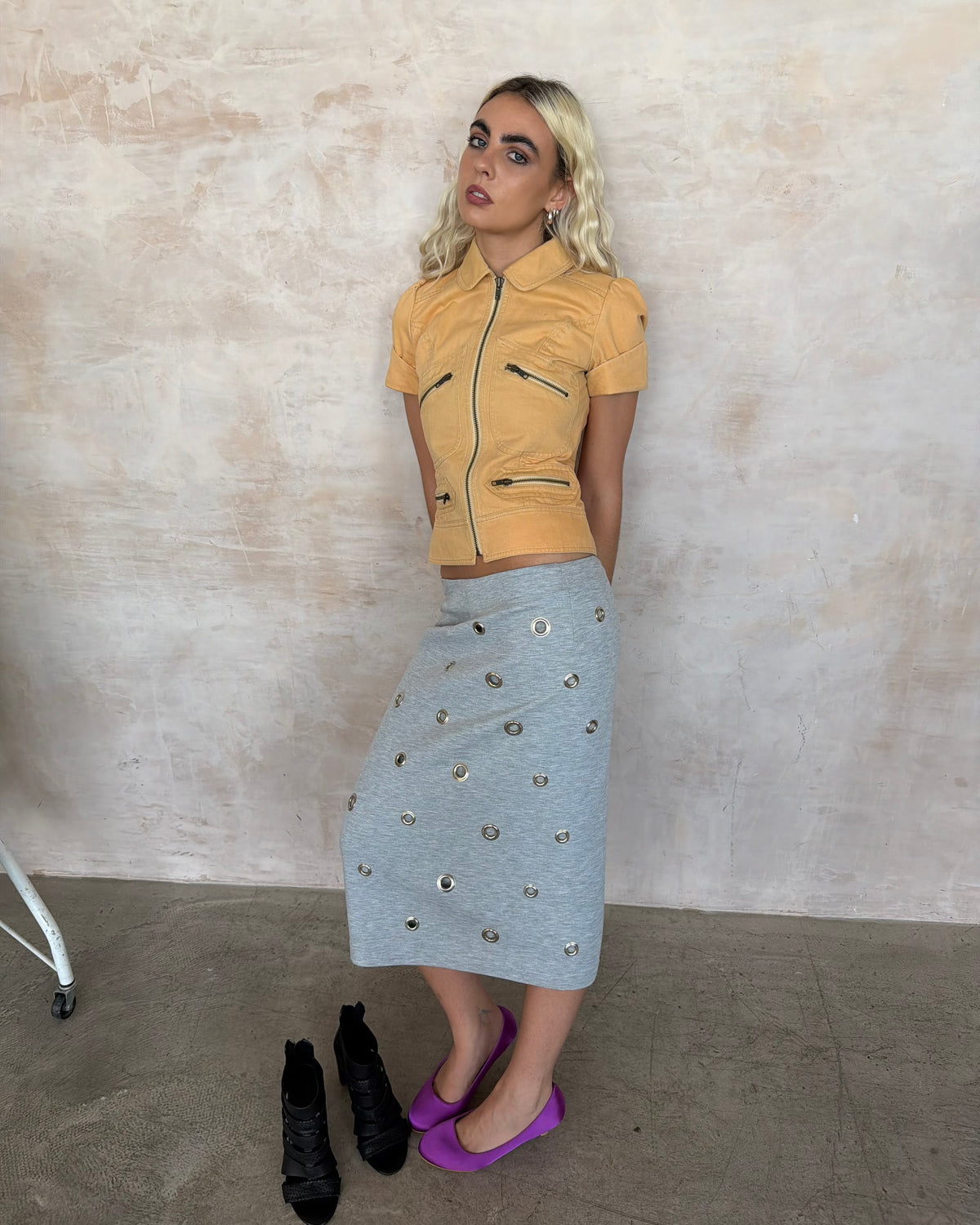 eyelet skirt