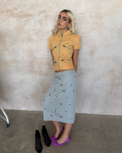 eyelet skirt
