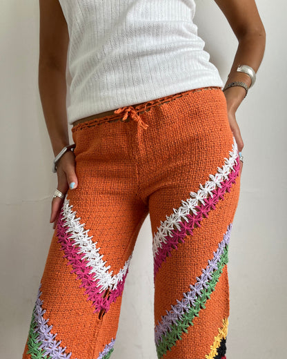 crochet trousers, M