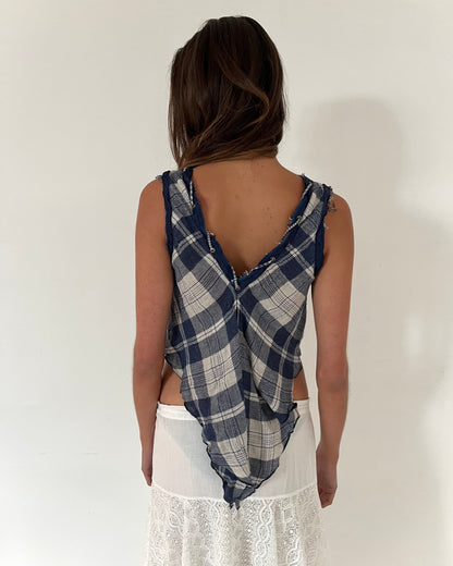 tartan top, S