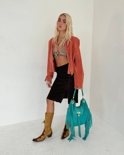 suede bag