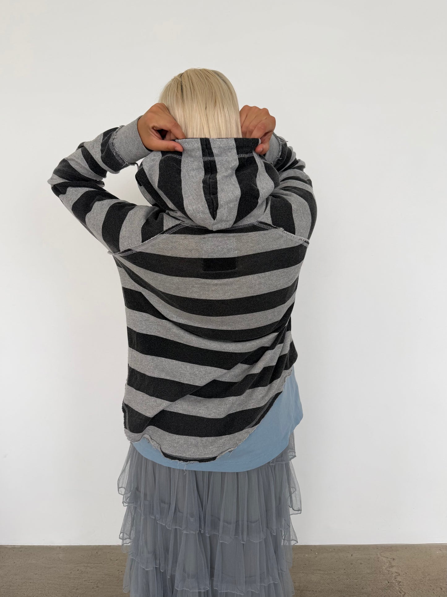 striped hoodie