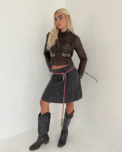 knit skirt, S