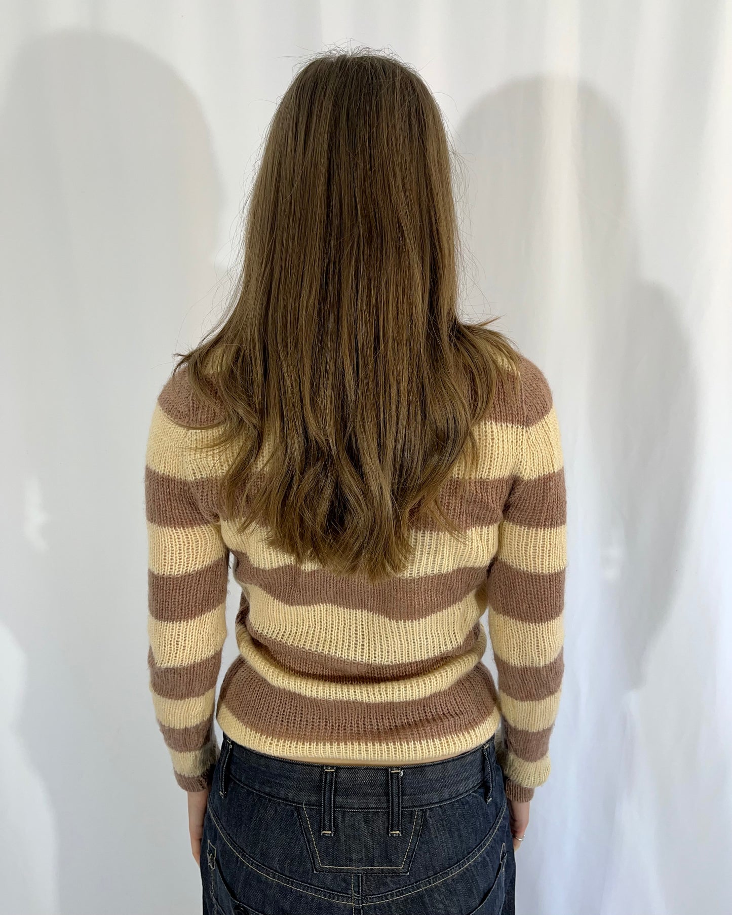 striped knit, S