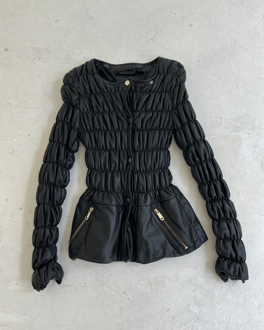 leather jacket, S