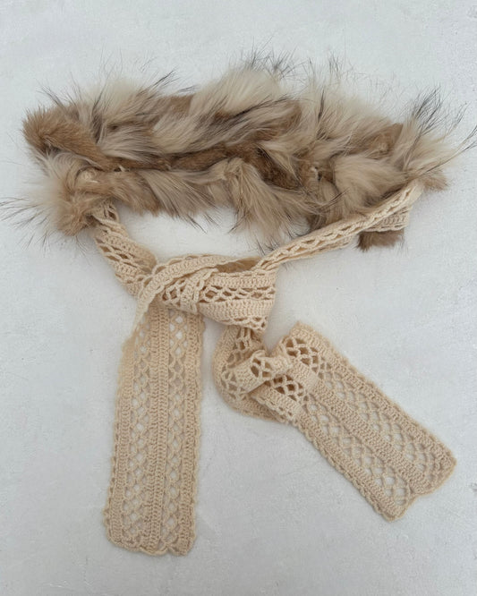 Burberry fur scarf