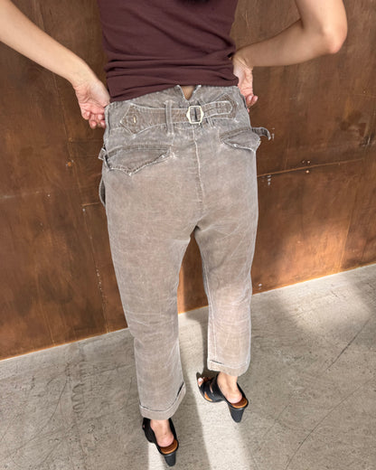buckle-back trousers
