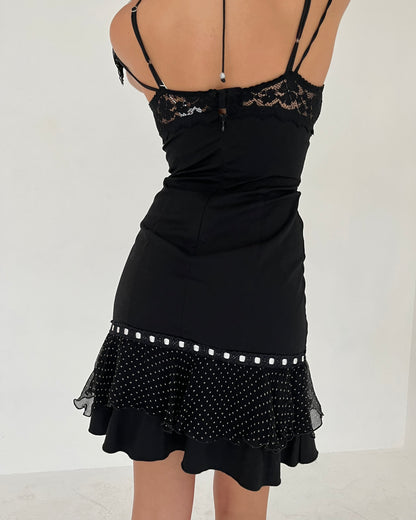 polka dot dress, S