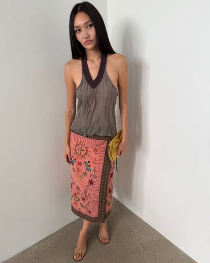 embroidered skirt