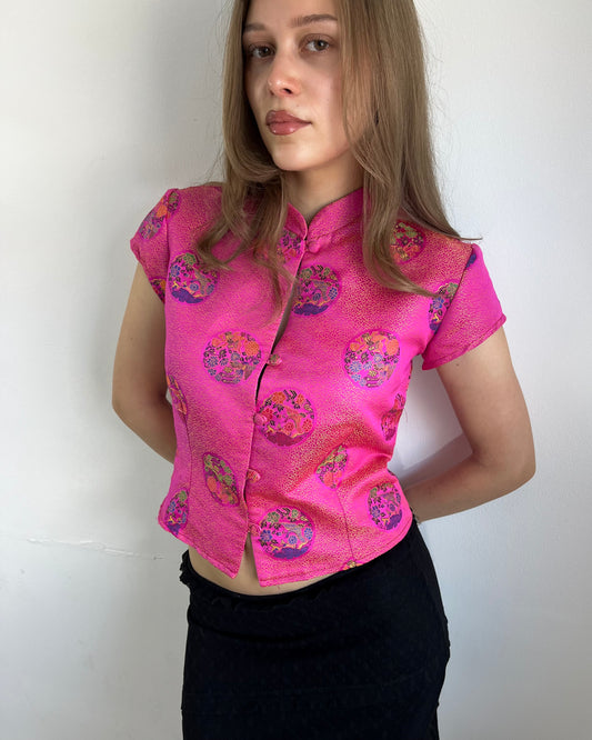 embroidered top, S/M