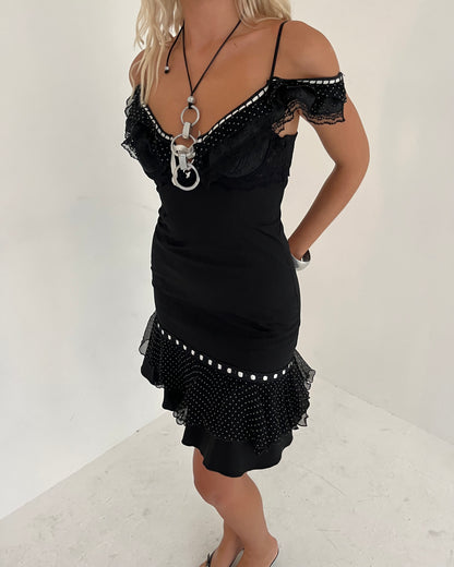 polka dot dress, S