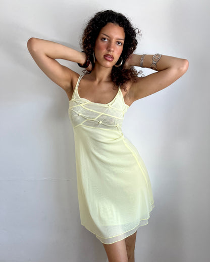 mesh dress, S