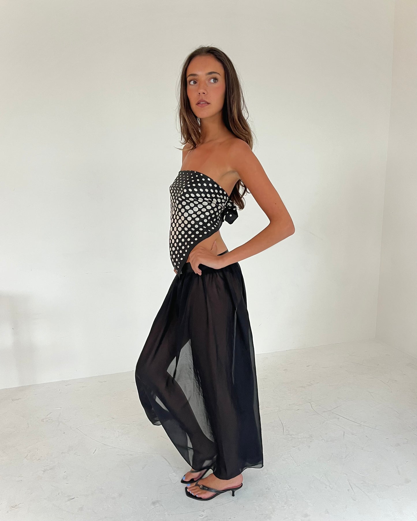 sheer skirt, S