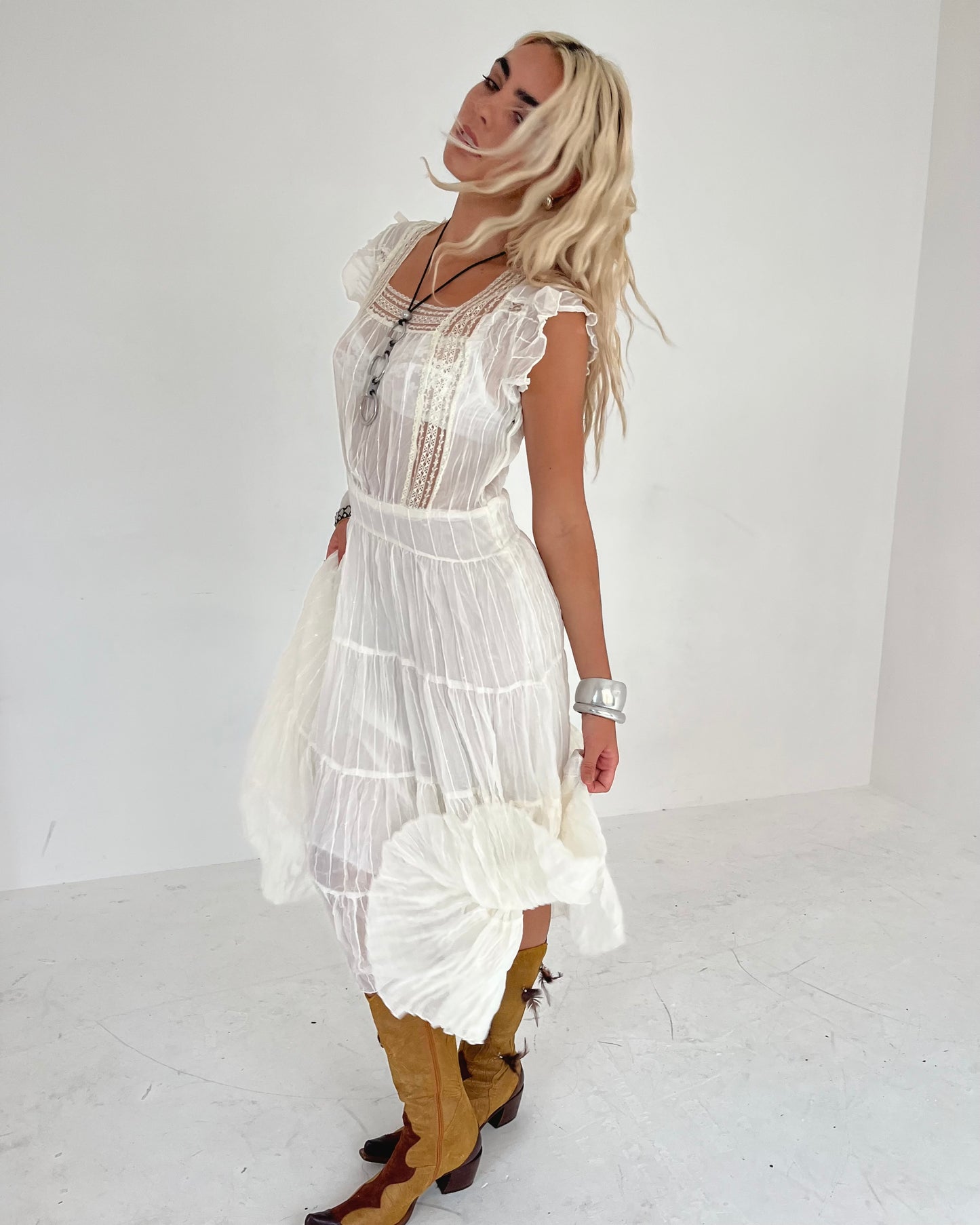 boho dress, L