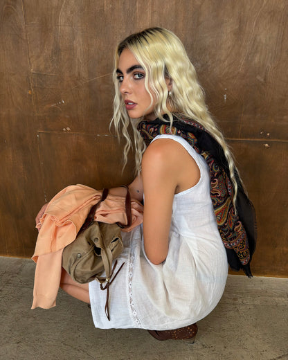 French linen dress