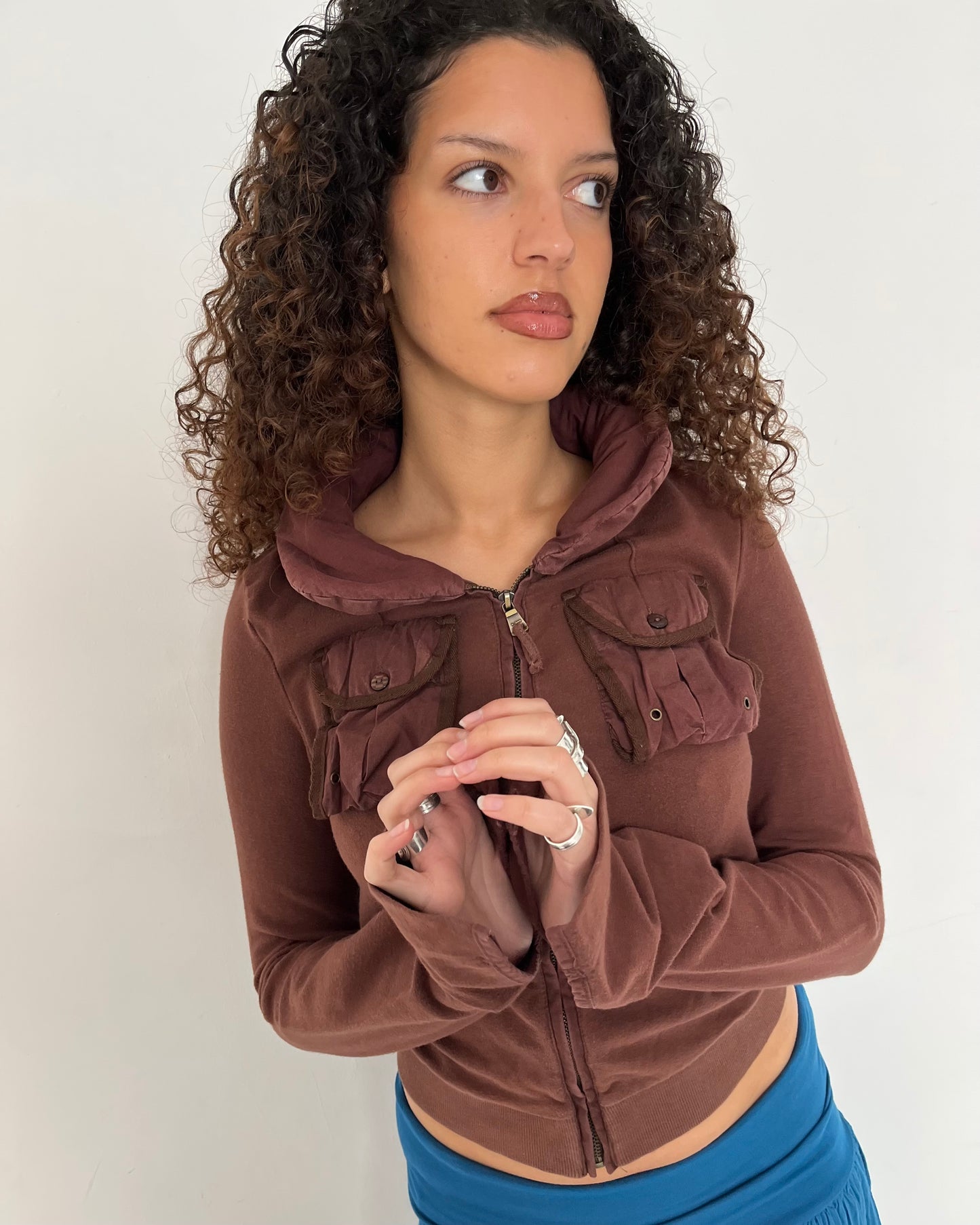 zip up hoodie, S