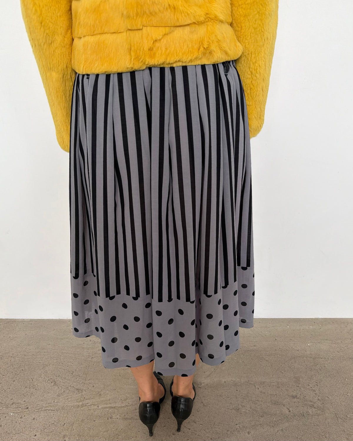 striped skirt