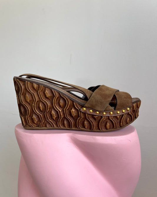 Miu Miu wedges, UK 6.5