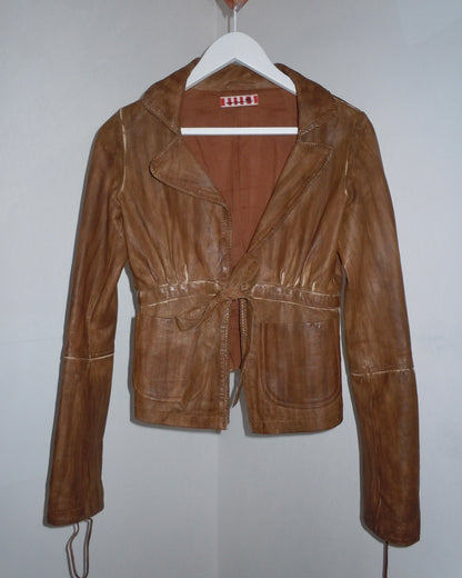 leather jacket, S