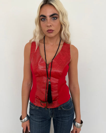 leather vest