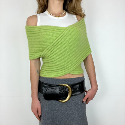 mohair wrap top, OS