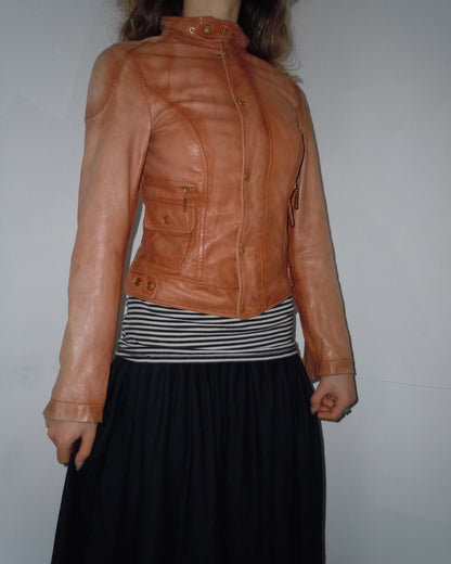 leather jacket, S