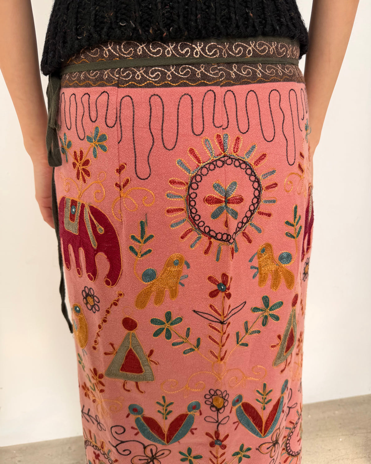 embroidered skirt