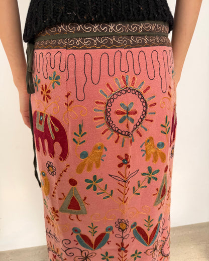 embroidered skirt