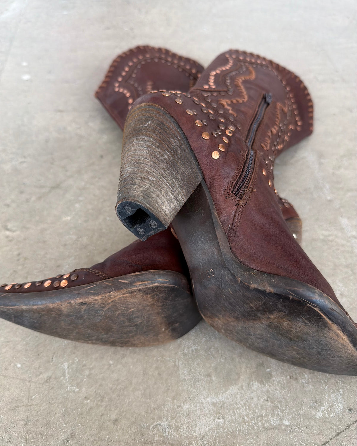 leather boots
