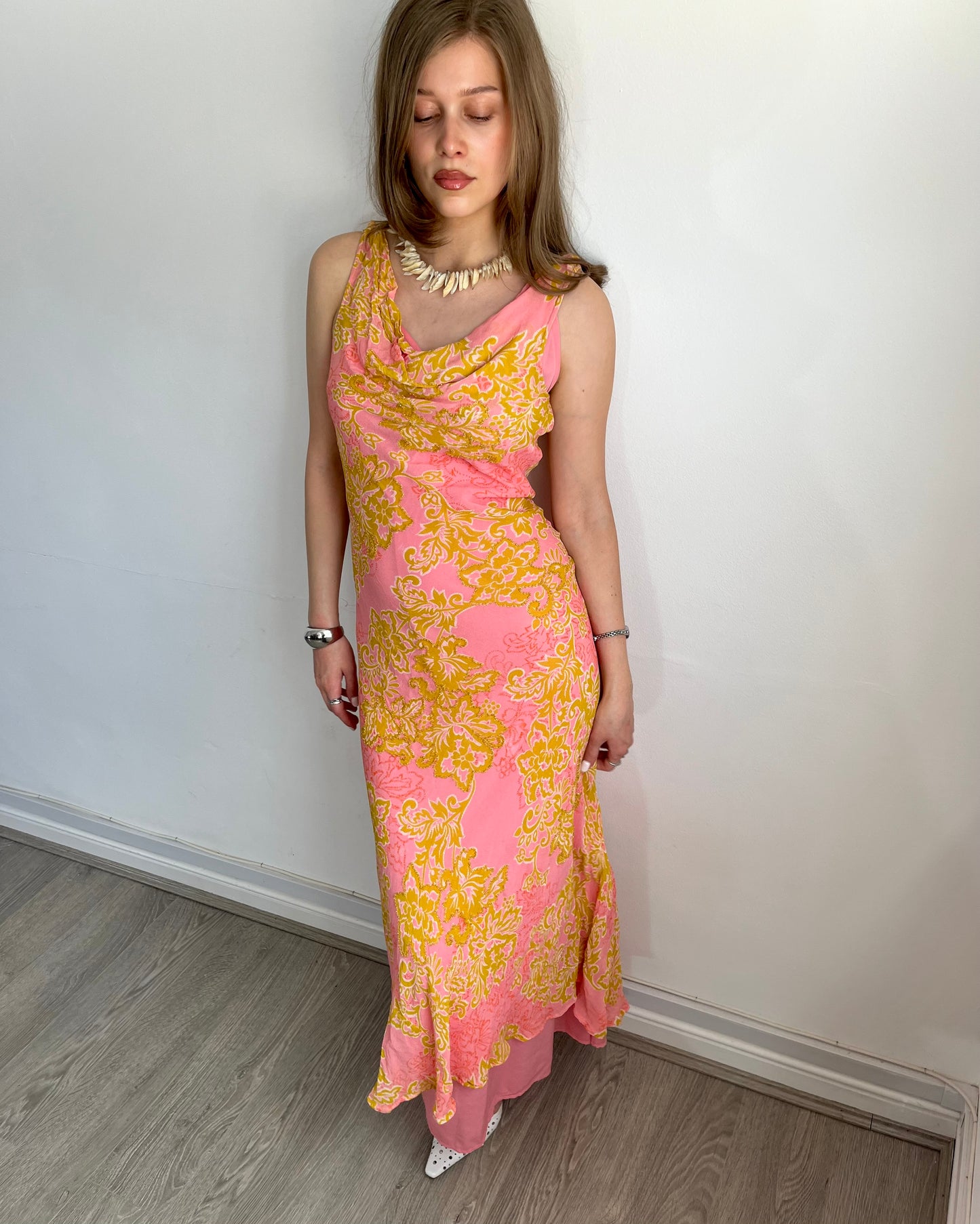 cowl neck dress, S