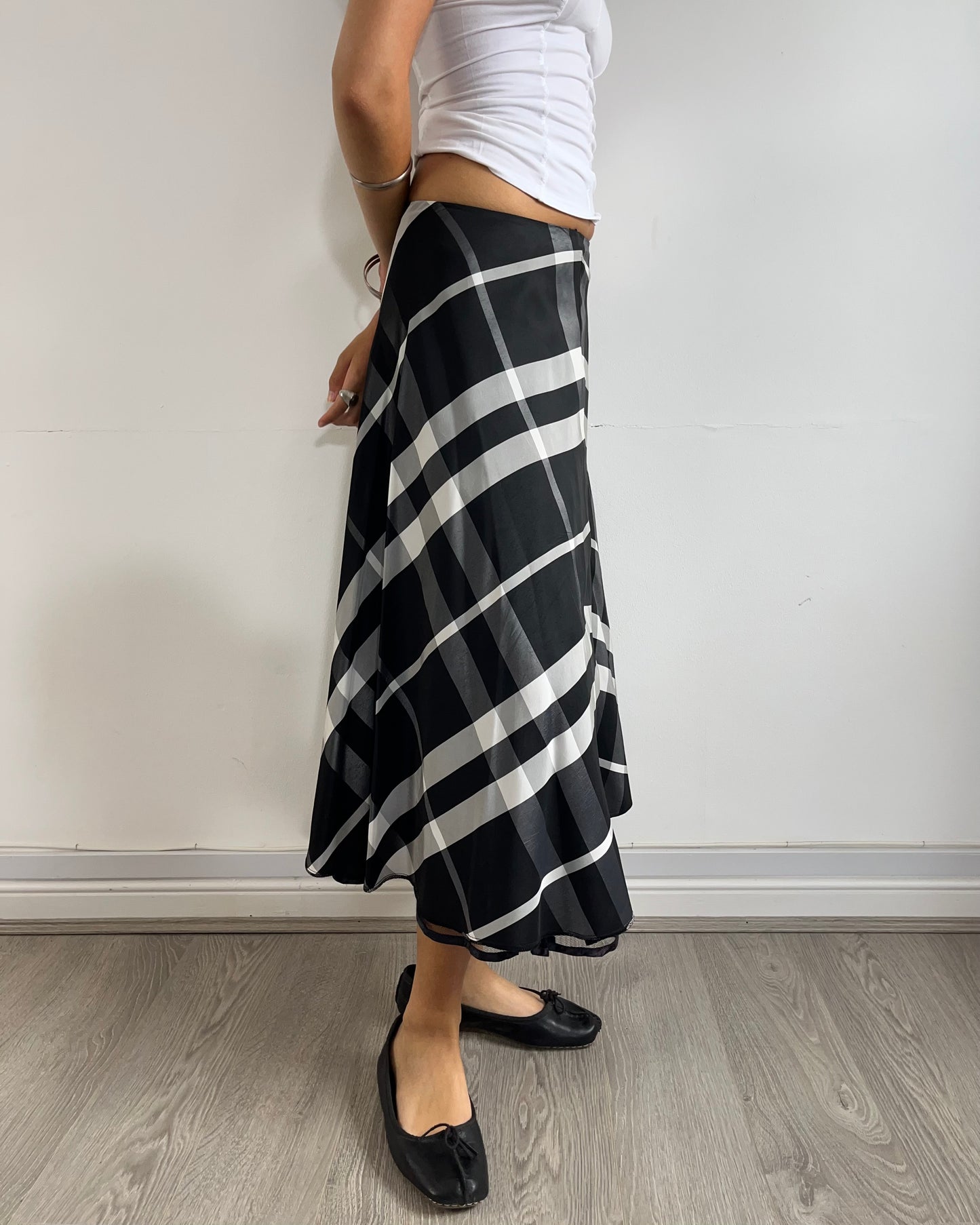 tartan skirt, M