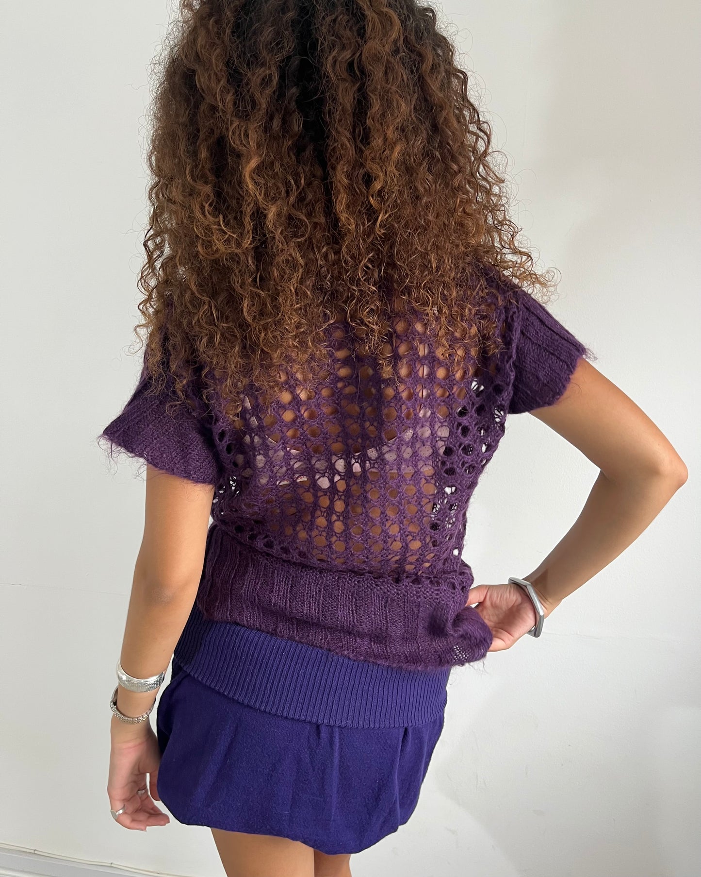 mohair top, M