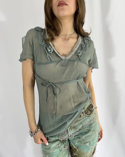 silk top, S