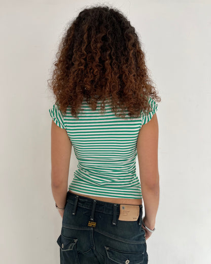 striped tee, S/M