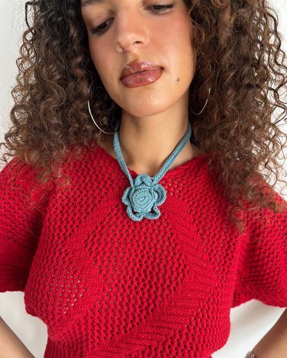 floral necklace