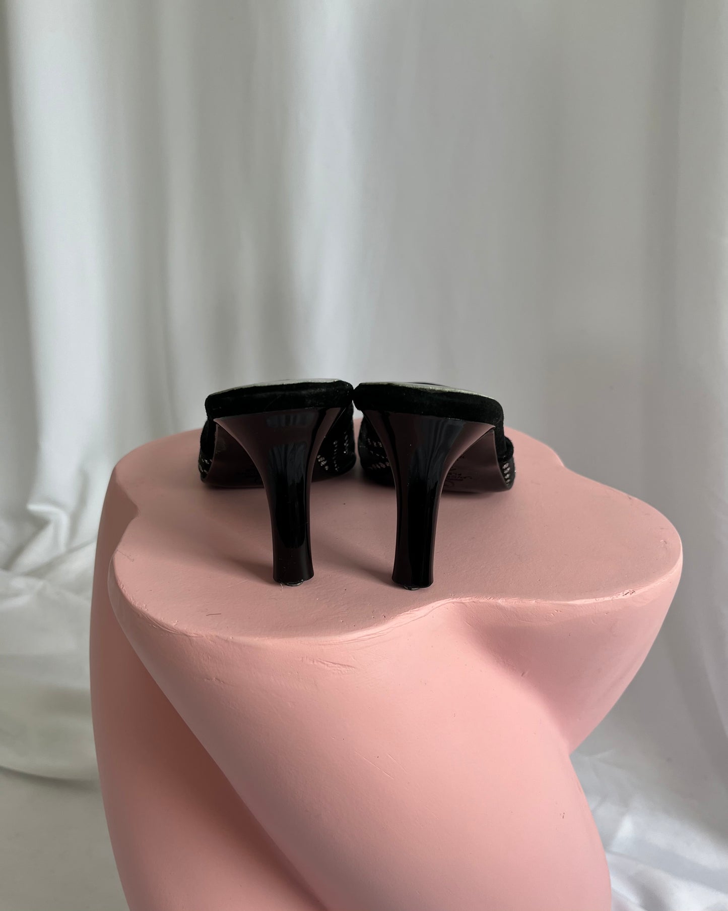 mesh kitten heels, UK 3.5