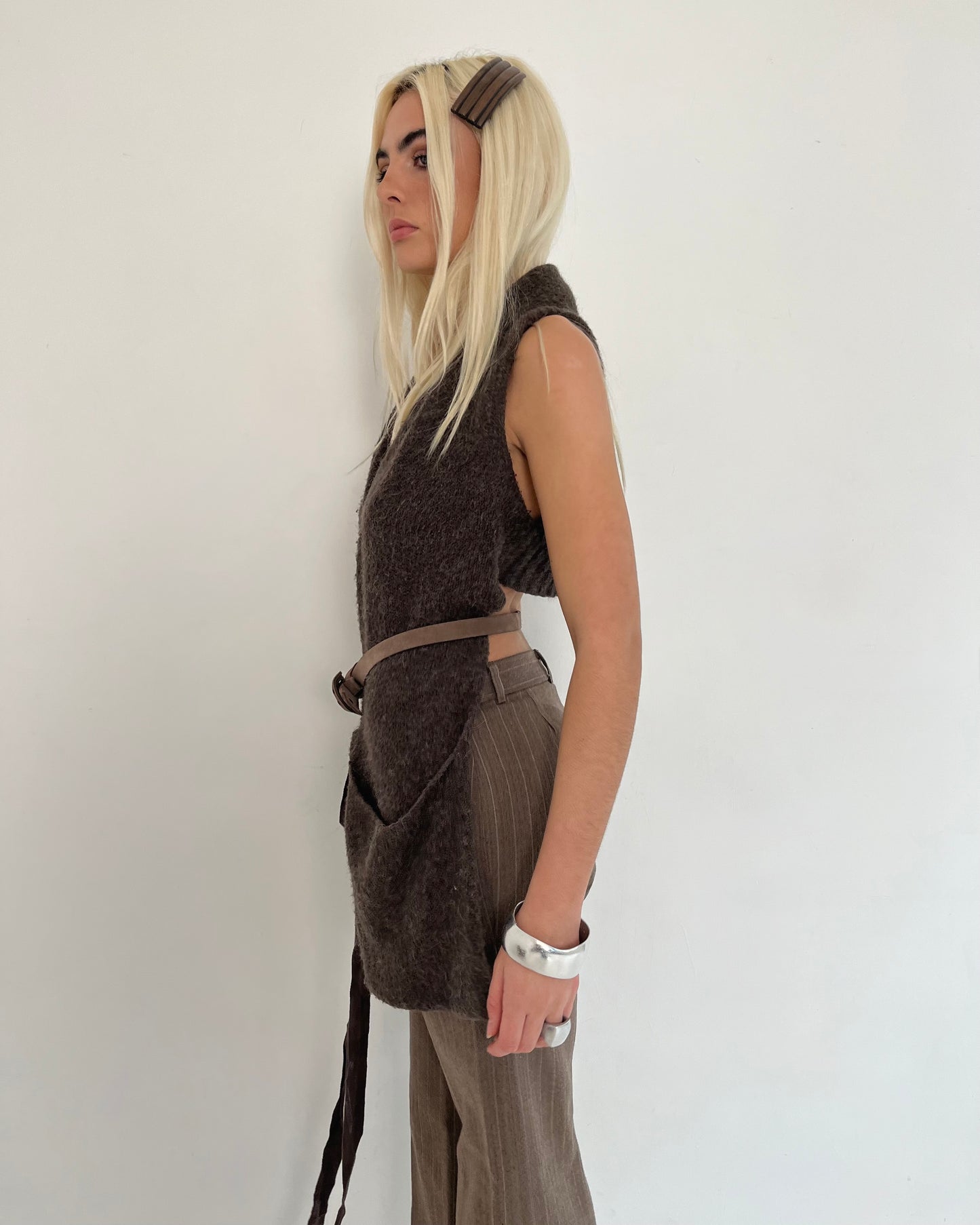 knit gilet, S
