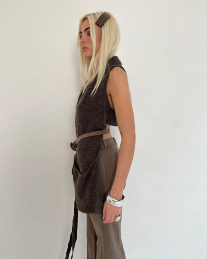 knit gilet, S