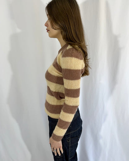 striped knit, S