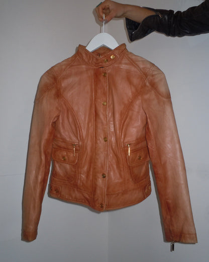 leather jacket, S