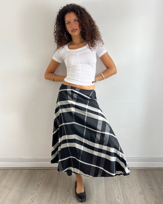 tartan skirt, M