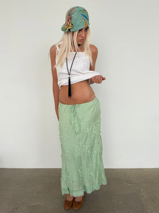 silk skirt
