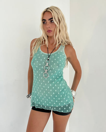 polka dot tank, S/M